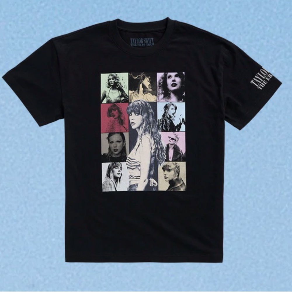 Taylor Swift Black Eras Tour T-Shirt, size L